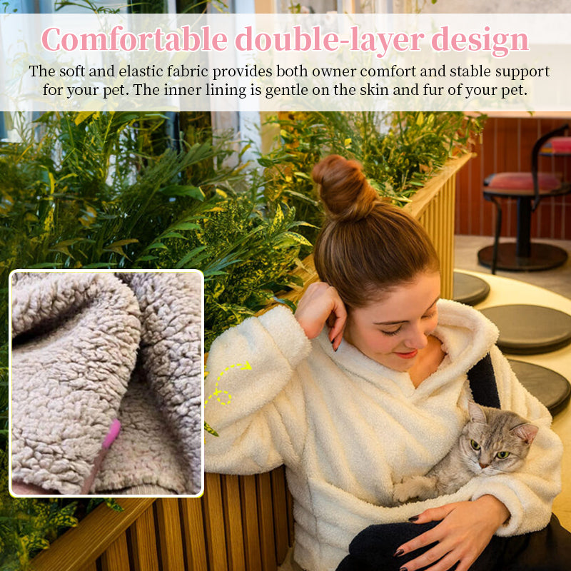 Sweat à capuche de transport pour animaux de compagnie, sac de transport mains libres pour chiens et chats, sweat-shirt unisexe pour petits animaux de compagnie