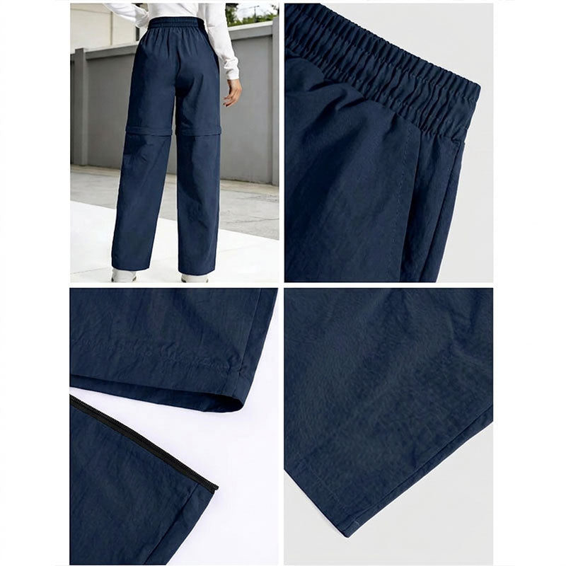 Pantalon de Randonnée Convertible Femme – Imperméable, Séchage Rapide, Jambes Zippées pour Camping & Voyage