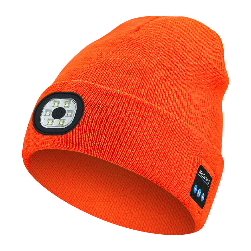 Bonnet Chauffant LED Bluetooth 5.4 – Rechargeable USB, 3 Niveaux de Luminosité