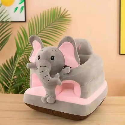 Siège Enfant en Forme d'Animal – Canapé Peluche Sol pour Bébé et Tout-Petit