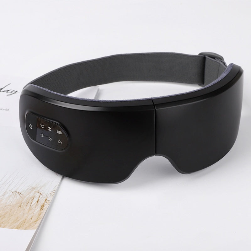 Masque Oculaire Massant avec Thermothérapie et Vibrations – Pliable et Rechargeable