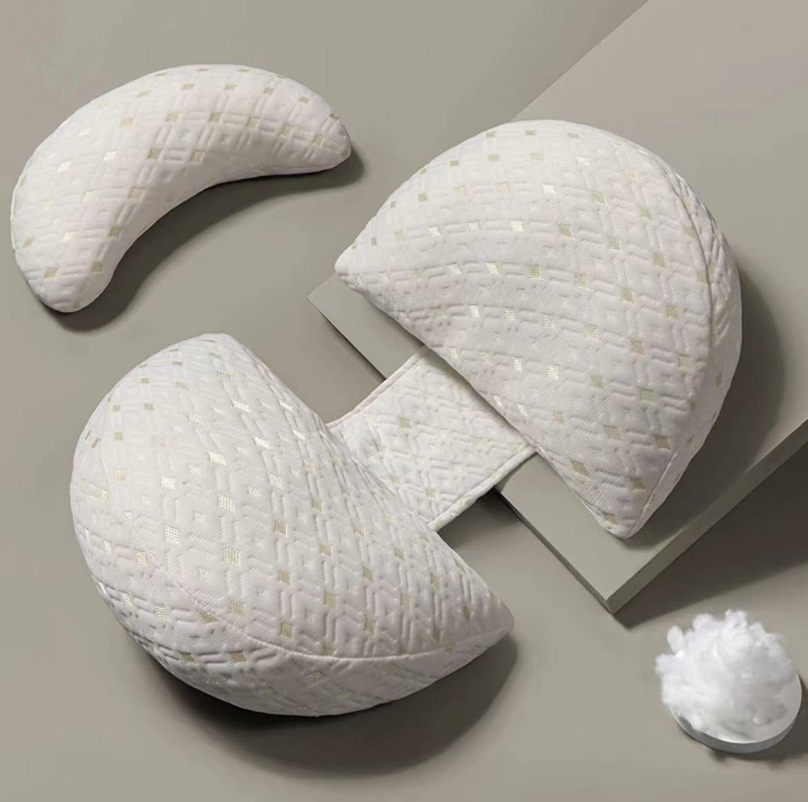 Oreiller de Grossesse en U – Soutien Lombaire, Coussin de Maternité pour Dormir sur le Côté