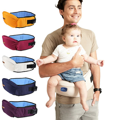 Porte-Bébé Ergonomique avec Siège de Hanche - Ceinture Lombaire 3-18 Mois