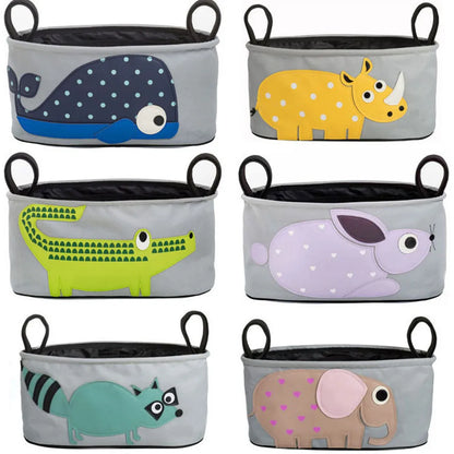Sac de Rangement Poussette Bébé - Motif Animal Mignon Organisateur Maman