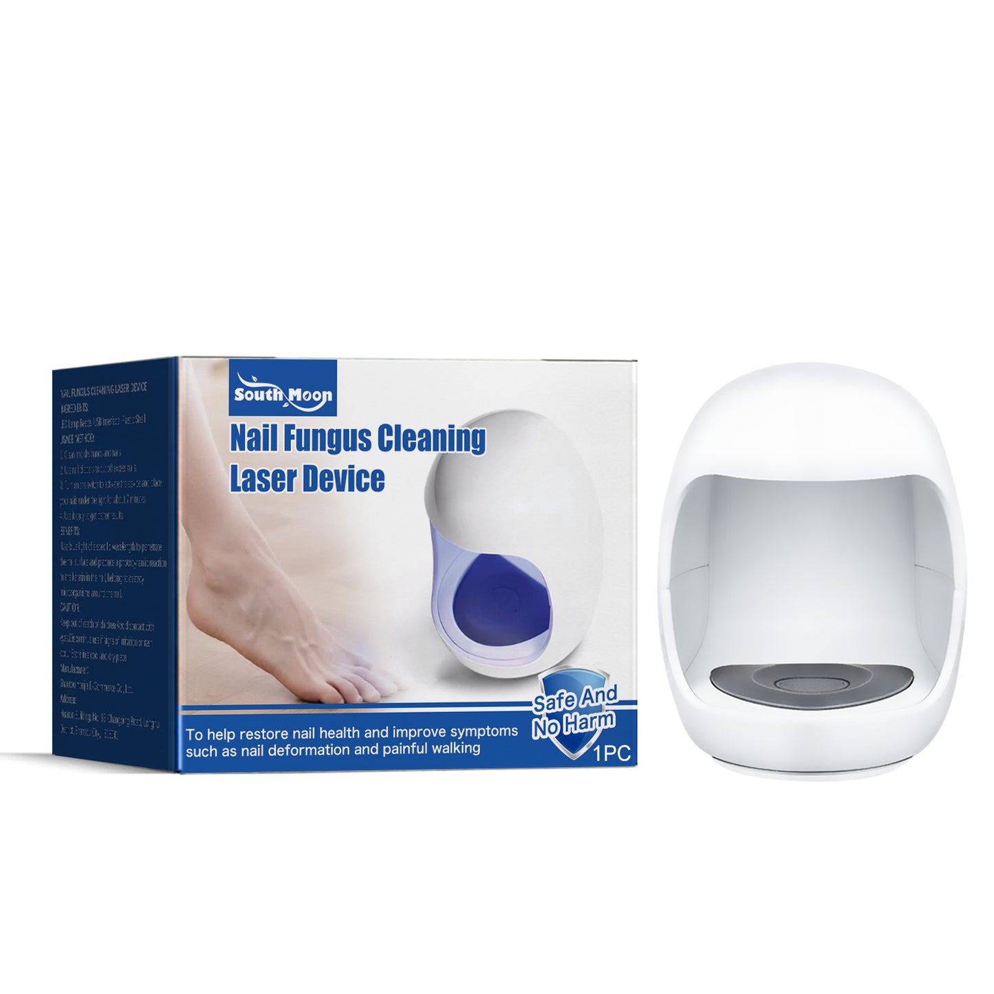 Appareil de Photothérapie pour Soins des Ongles South Moon – Réparation Ongles Gris, Jaunes, Incarnés