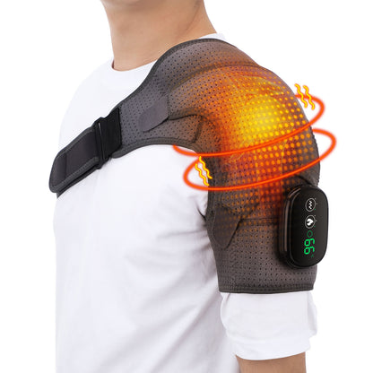 Shoulder Massage Belt – Vibrating Heat Therapy, Rechargeable, Touch Control