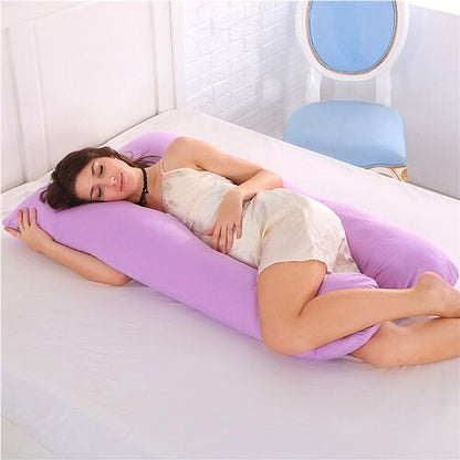 Oreiller de grossesse en U – Coussin intégral pour femmes enceintes, soutien latéral et confort maternité