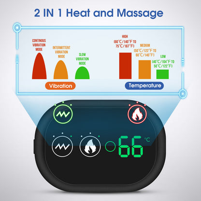 Shoulder Massage Belt – Vibrating Heat Therapy, Rechargeable, Touch Control