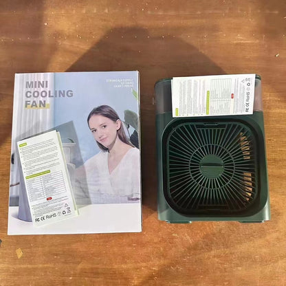 Ventilateur Brumisateur 3-en-1 — Fraîcheur Instantanée & Portable