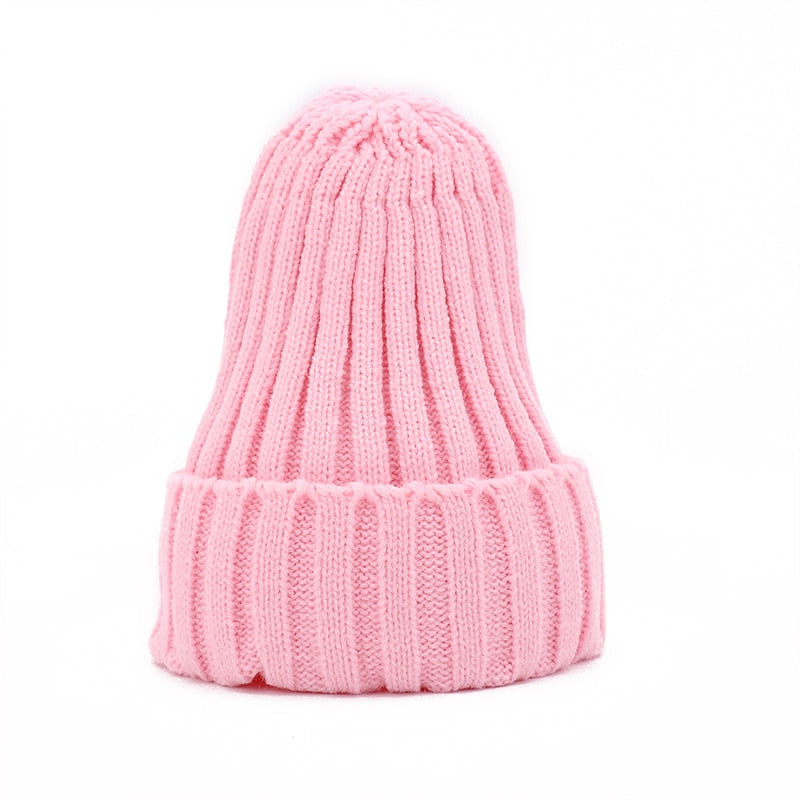 Knitted Kids Beanie Cap Infant Newborn Baby Boy Girl Hat Warm Children Baby Autumn Winter Girls Hat For Kids Toddler Bonnet Cap