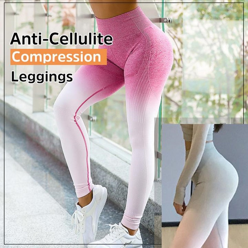 Legging Sport Femme Sans Coutures – Anti-Cellulite Taille Haute