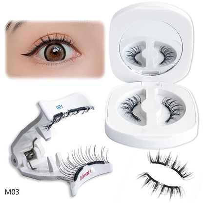Faux Cils Magnétiques Sans Colle – Simulation Naturelle, Volume & Courbe Parfaite