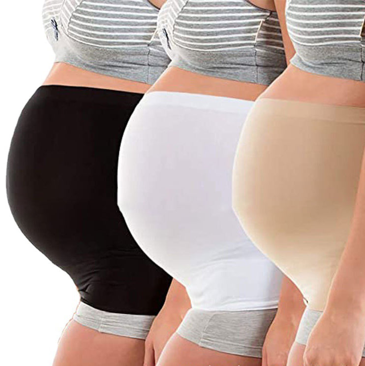 Ceinture de Grossesse Sans Coutures – Soutien Abdominal Antidérapant en Silicone, Extension Pantalon