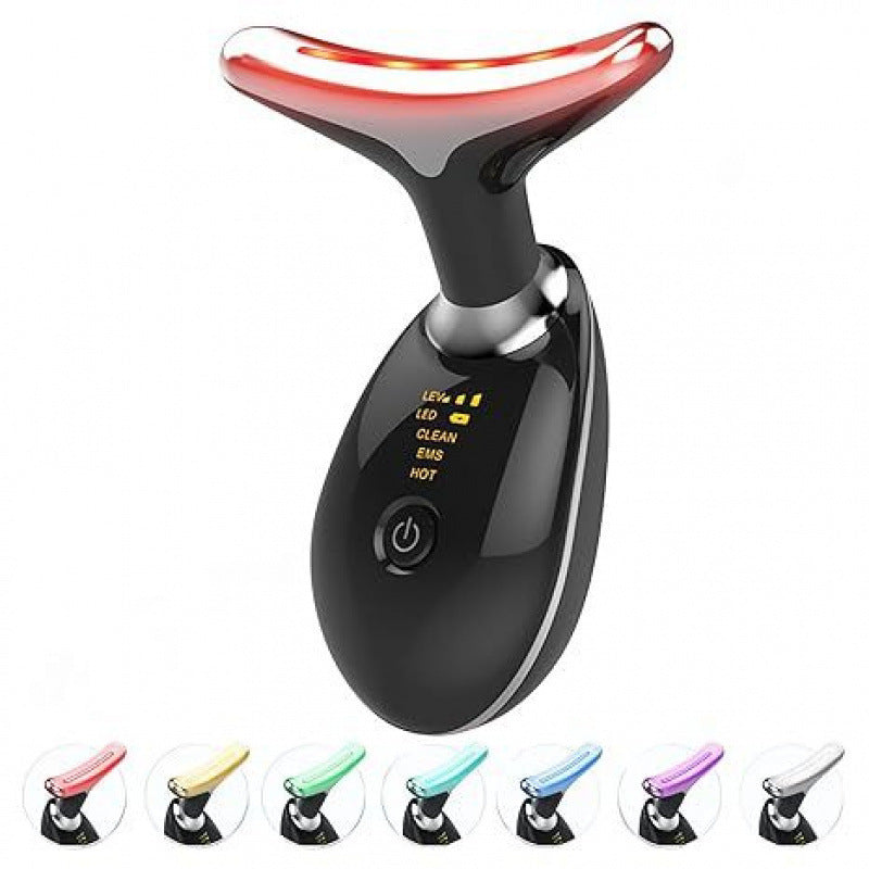 Appareil de Beauté Massant pour le Cou – Luminothérapie 7 Couleurs Anti-Rides