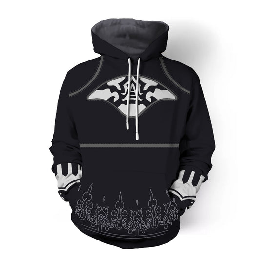 NieR:Automata YoRHa No.2 Type B Cosplay - Sweatshirt Cardigan 3D Imprimé Anime Veste à Capuche