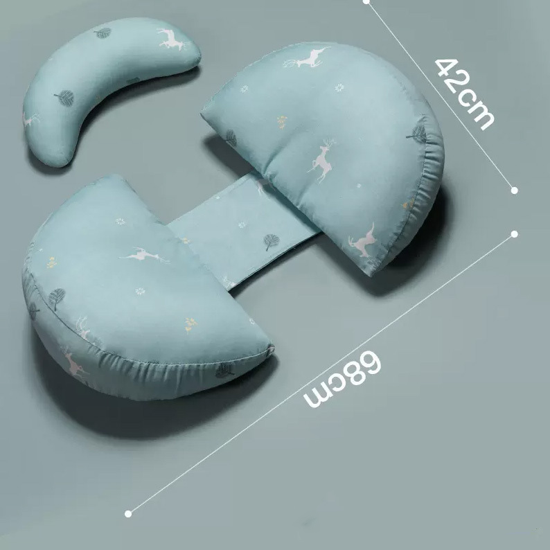 Oreiller de Grossesse en U – Soutien Lombaire, Coussin de Maternité pour Dormir sur le Côté